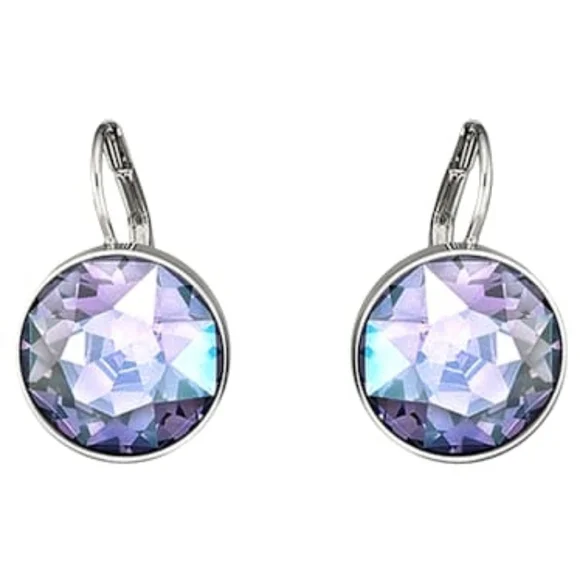 🆕️ Swarovski Retired Purple Bella Drop Earrings - Picture 1 of 8